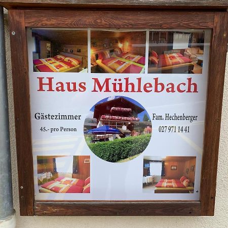 Hotel Haus Muehlebach Ernen Buitenkant foto